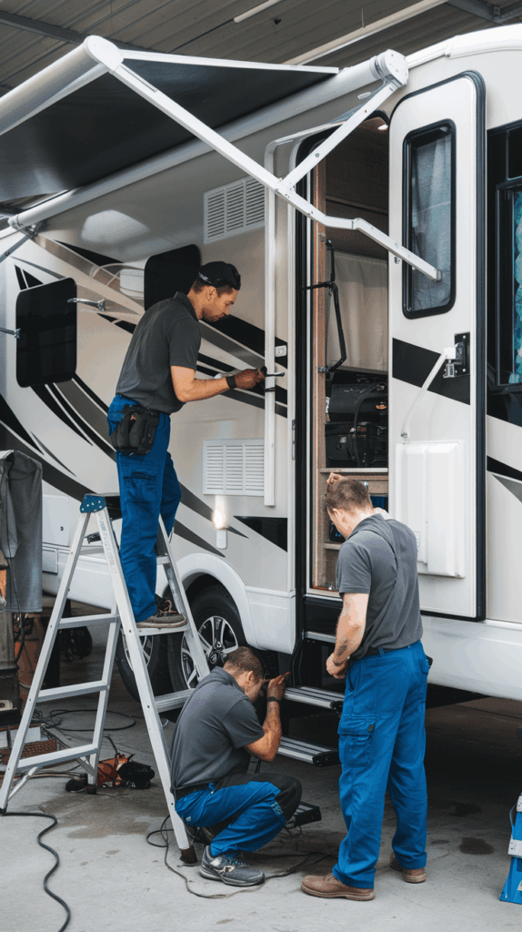 rv maintenance going on