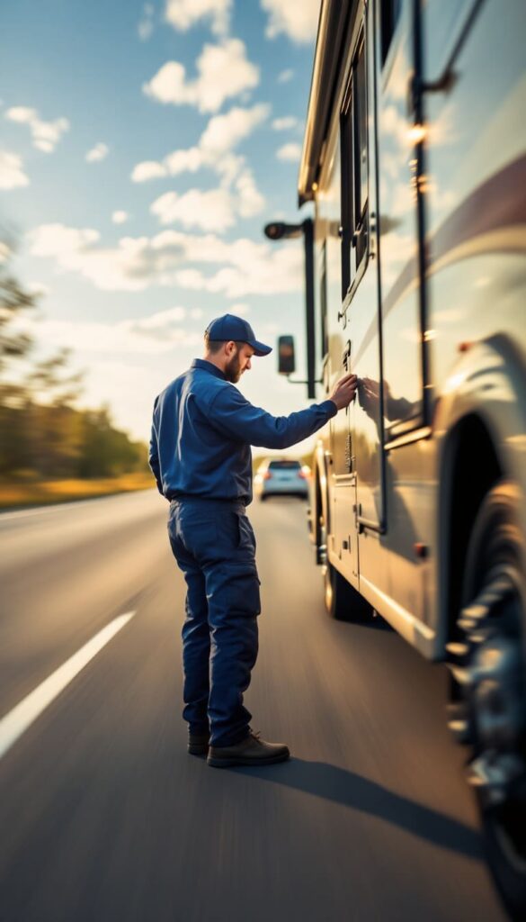 open road mechanic checking your rv